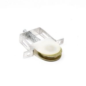 Sliding Screen Door Roller (1″ Dia. Roller) (1/4″ Roller Width) (1-3/16″ Height) (3/8″ Width)