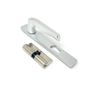Multi-Point Door Handle (Silver) (With Key)