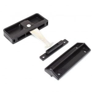 Sliding Screen Door Locking Handle (3-1/2″ Length) (1-7/16″ Width) (Black) (Steel)