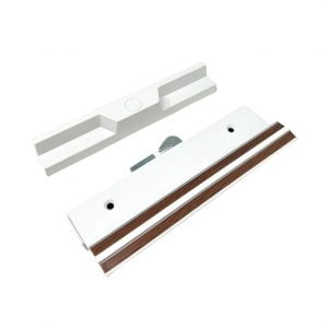 Sliding Glass Door Handle c/w Strike (White)