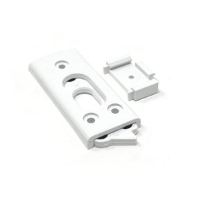 Reversible Lock For Guillotine Window. (Alcan) White