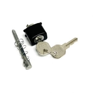 Key Lock For Storm Door Handle (Black)