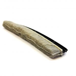 Weatherstripping with plastic fin .390