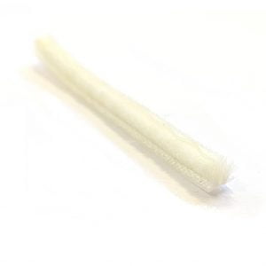 Pile Weatherstripping (with Plastic Fin) (3/16″ Backing) (.180″ (~3/16″) Pile) (White)