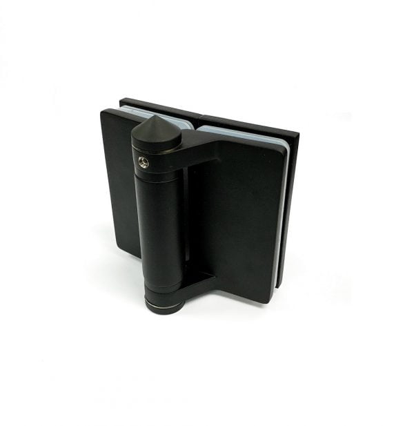 Spring Hinge Glass-to-Glass for Glass Gate, Matte Black