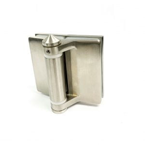 Spring Hinge Glass-to-Glass for Glass Pool Fence, Satin