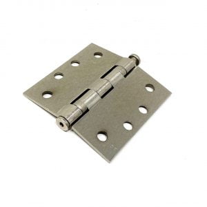 Ball Bearing Mortise Butt Hinge (Satin Nickel) (4 x 4”)