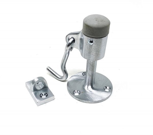 Wall Mounted Door Stop with Hook 3 1/2″