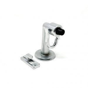Floor-Mounted Door Stop With Hook 3 1/2″
