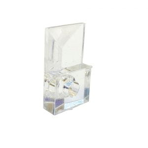 Mirror Clips 1/8″ (3 mm) Clear Plastic