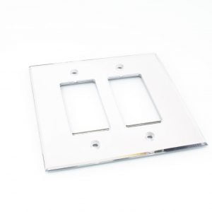 Double Mirror Plate (Decora) Clear