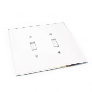 Clear Double Toggle Mirror Plate