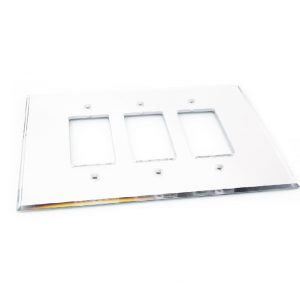 Clear Triple Decora Acrylic Mirror Plate