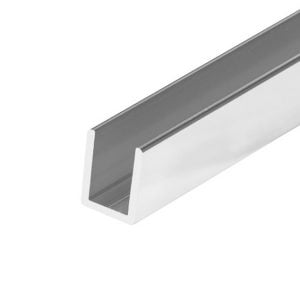 Deep U-channel 9/16 x 3/4 Chrome
